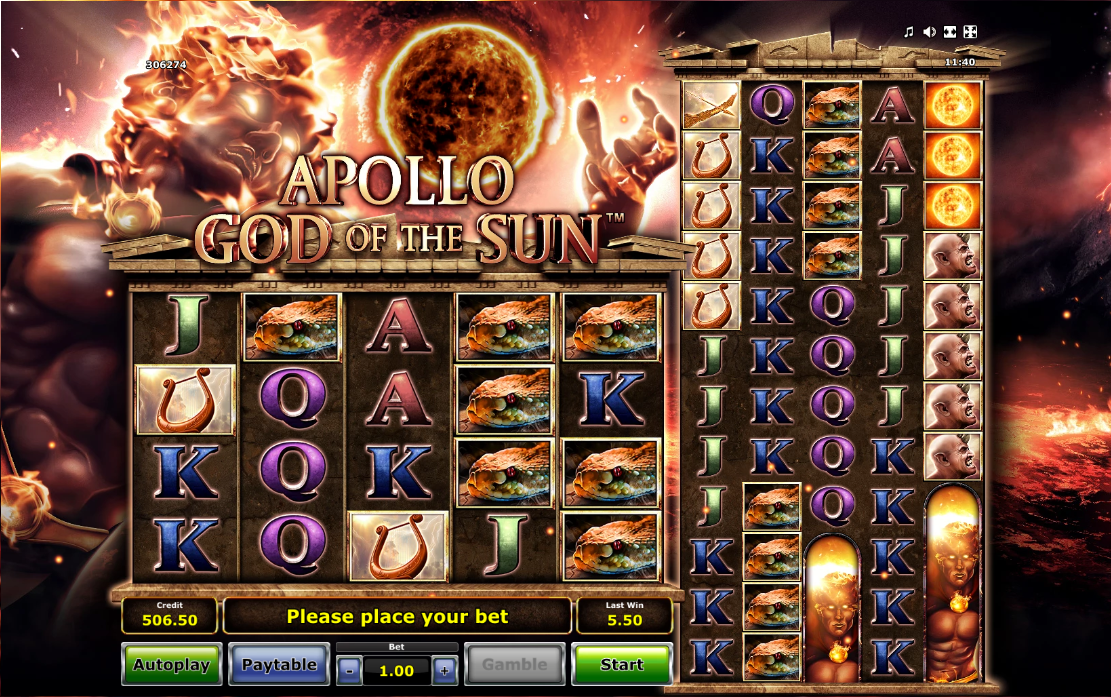 Apollo God of the Sun slot game