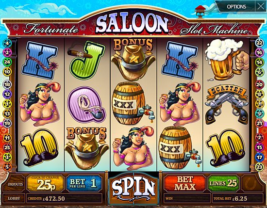Fortunate Saloon slot game