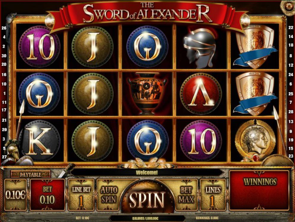 The Sword of Alexander slot game