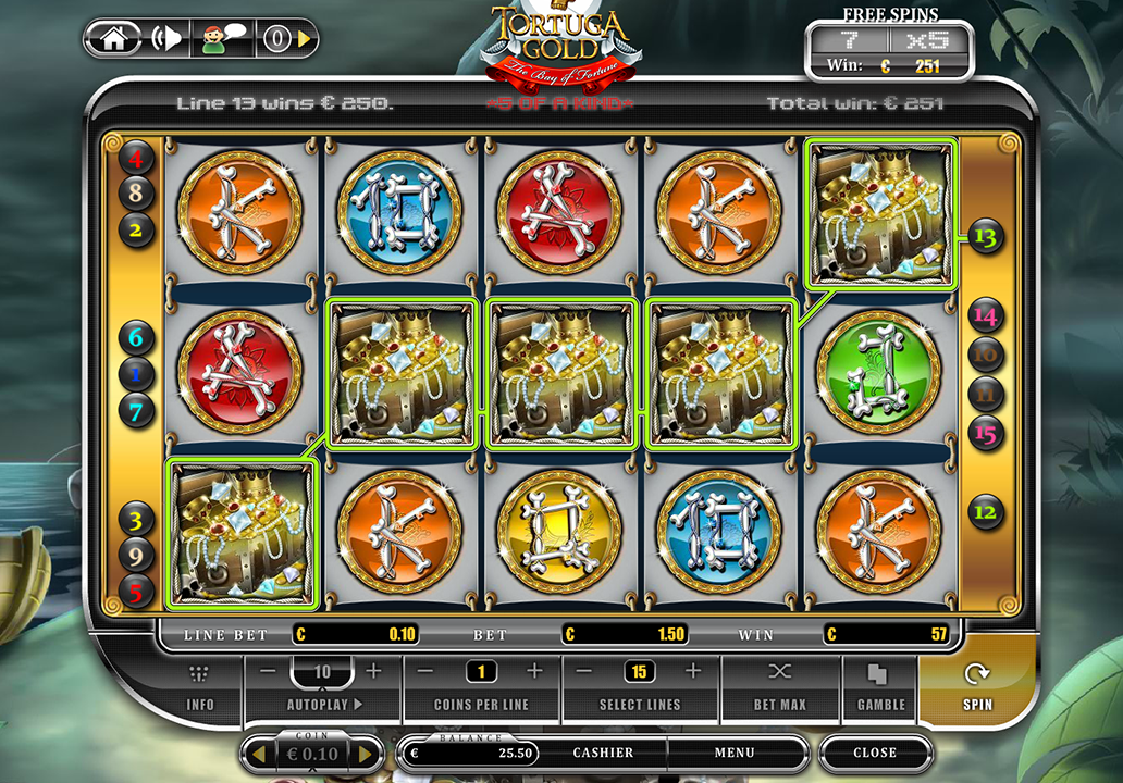 Tortuga Gold - The Bay of Fortune slot game