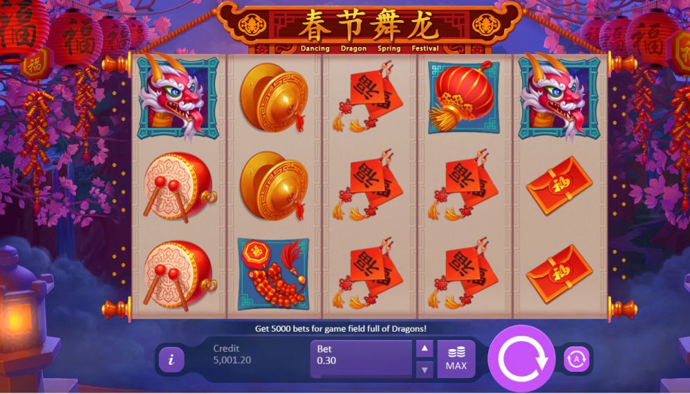 Dancing Dragon Spring Festival slot game