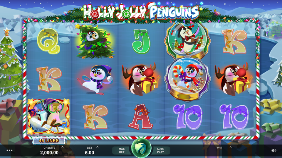 Holly Jolly Penguins slot game