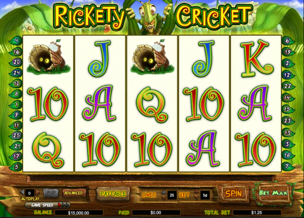 Rickety Cricket slot game