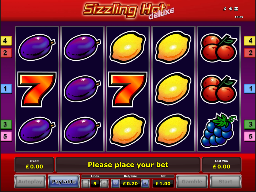 Sizzling Hot Deluxe slot game