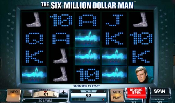 The Six Million Dollar Man slot game