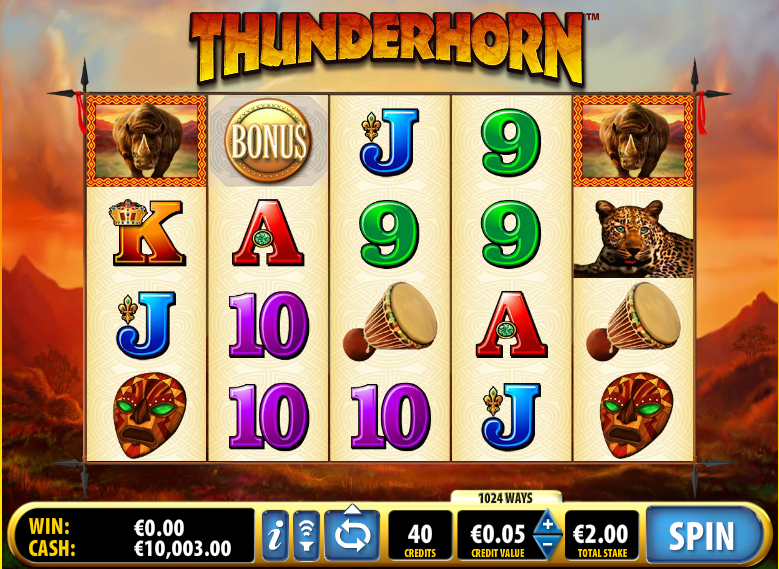 Thunderhorn slot game
