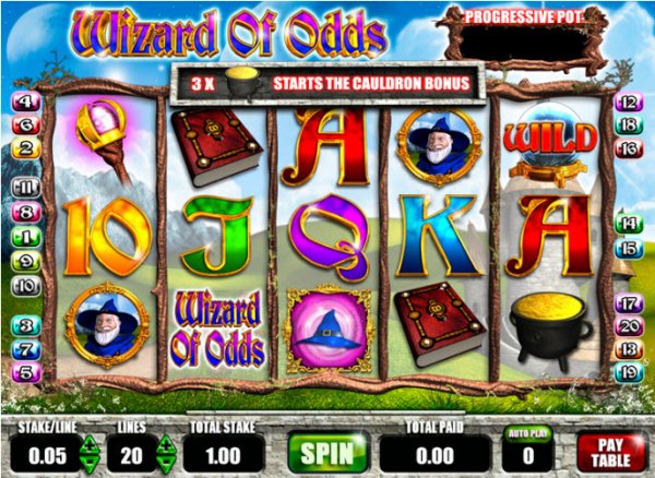 Wizard of Odds slot game